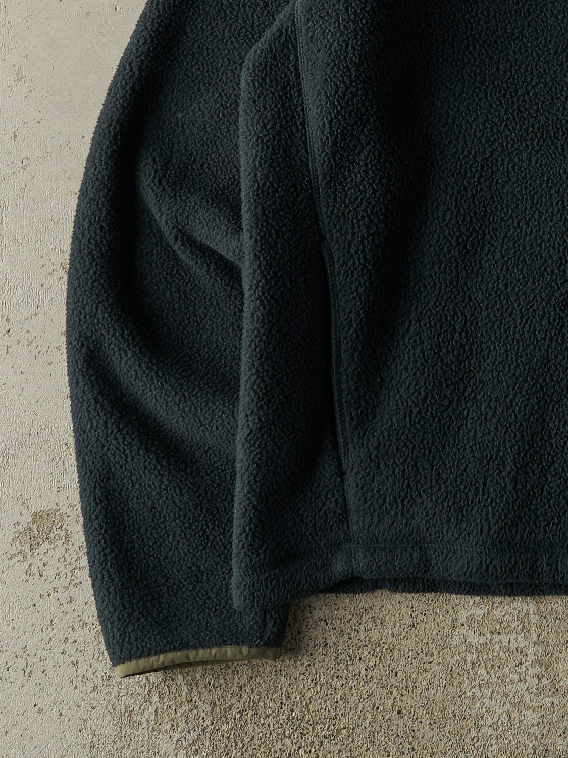 Vintage 90s Green LL Bean Quarter Zip Fleece (L/XL)