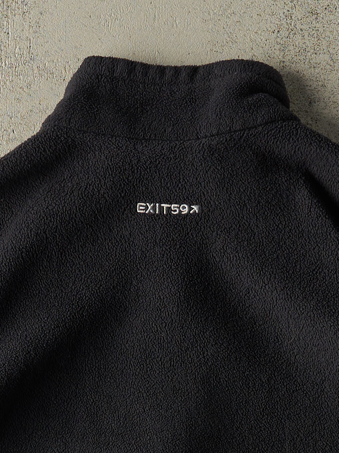 Vintage 90s Faded Black Columbia Embroidered Zip Up Fleece (L/XL)