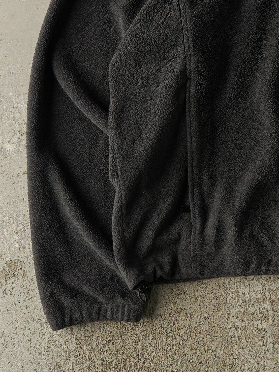 Vintage 90s Charcoal Grey Columbia Embroidered Zip Up Fleece (XL)