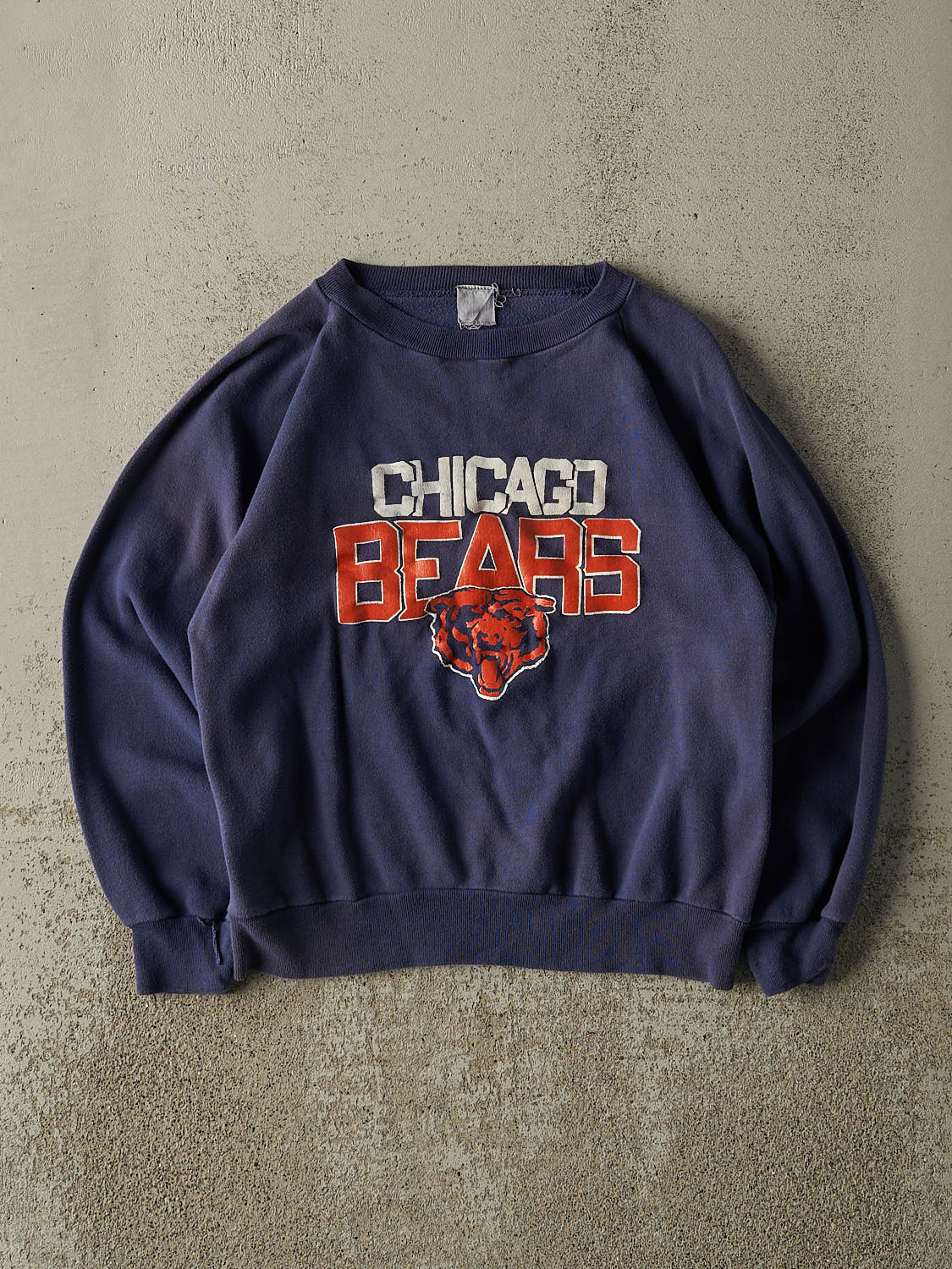 Vintage 80s Navy Blue Chicago Bears Crewneck (XS/S)