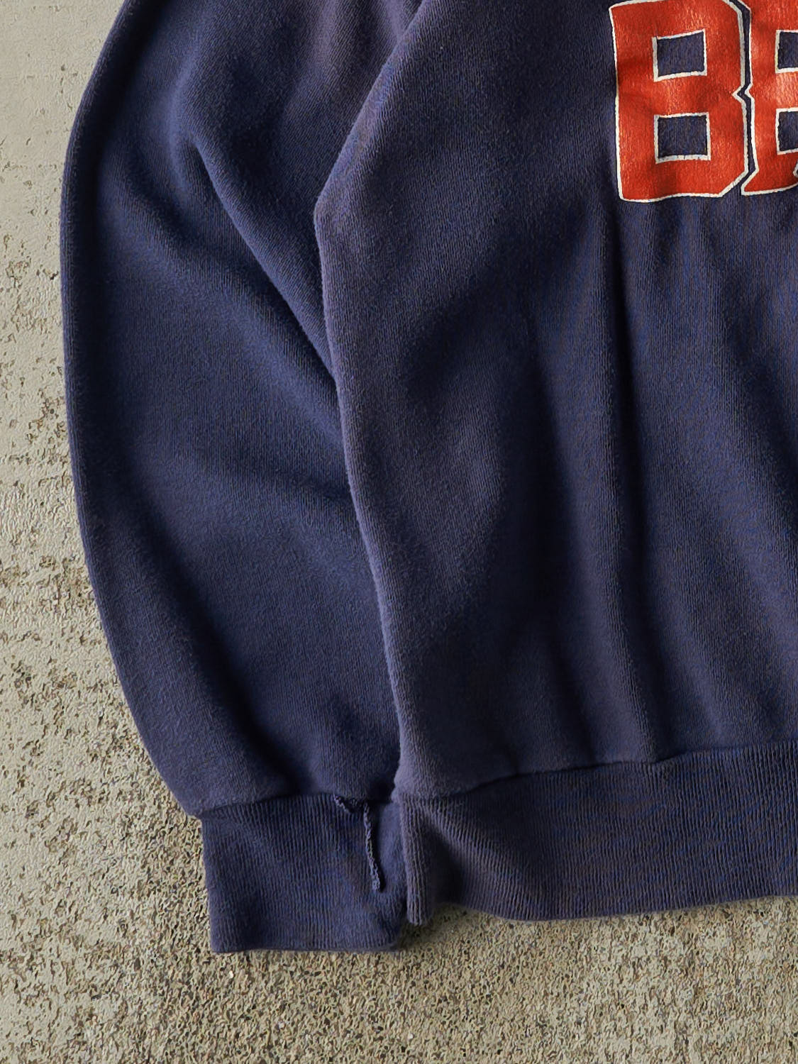 Vintage 80s Navy Blue Chicago Bears Crewneck (XS/S)