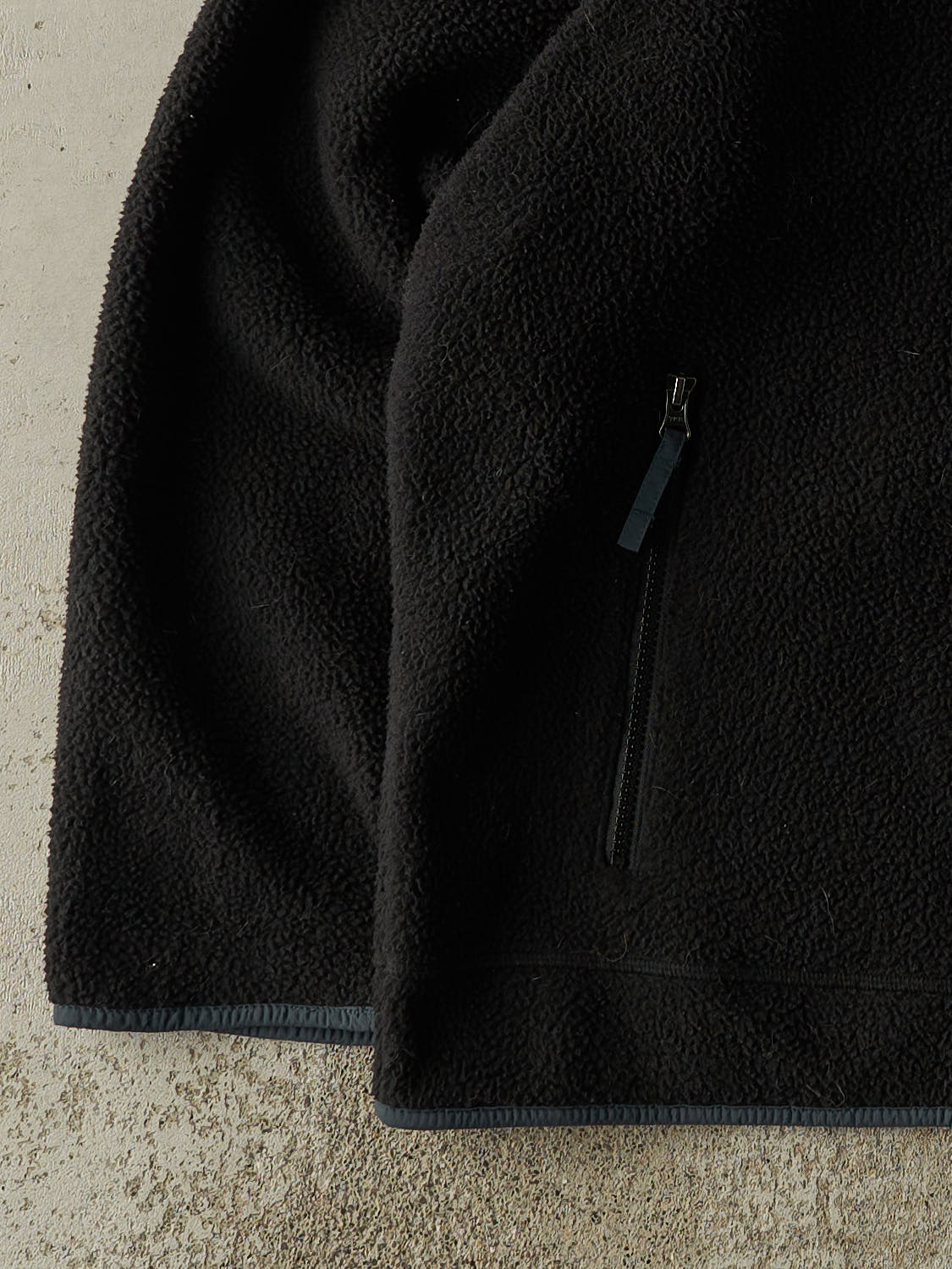 Vintage 90s Black Eddie Bauer Zip Up Fleece (XXL)