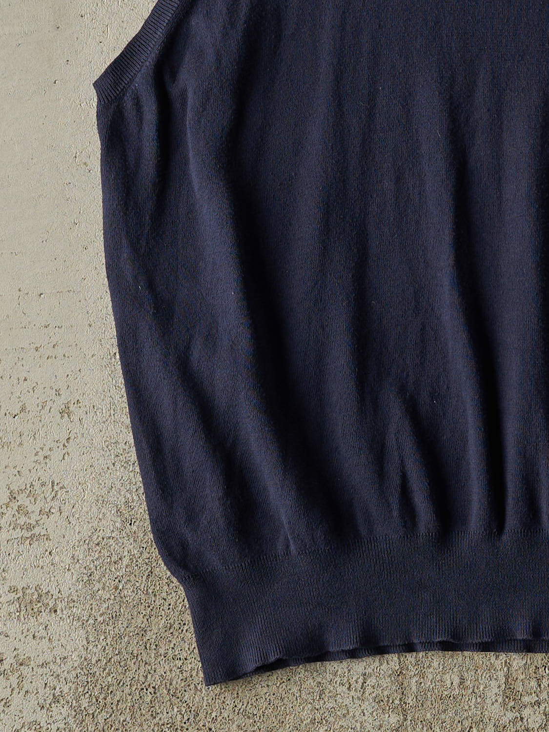 Vintage 90s Navy Blue Polo Embroidered Sweater Vest (L)