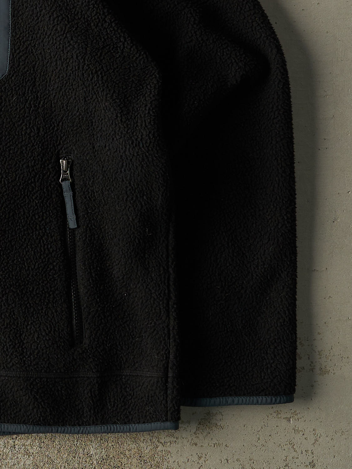 Vintage 90s Black Eddie Bauer Zip Up Fleece (XXL)