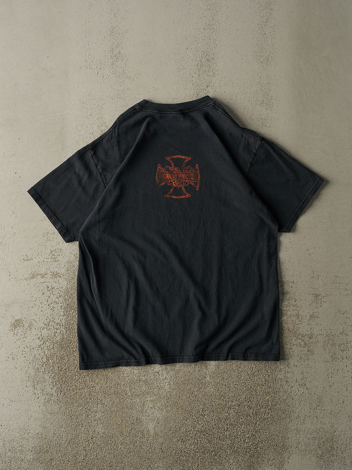 Vintage Y2K Black "Heavenly Divine Son" Tee (XL)