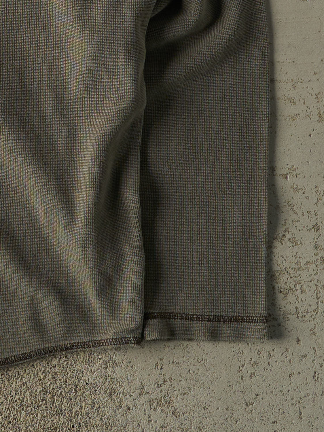 Vintage Y2K Green Striped Long Sleeve (XXL)