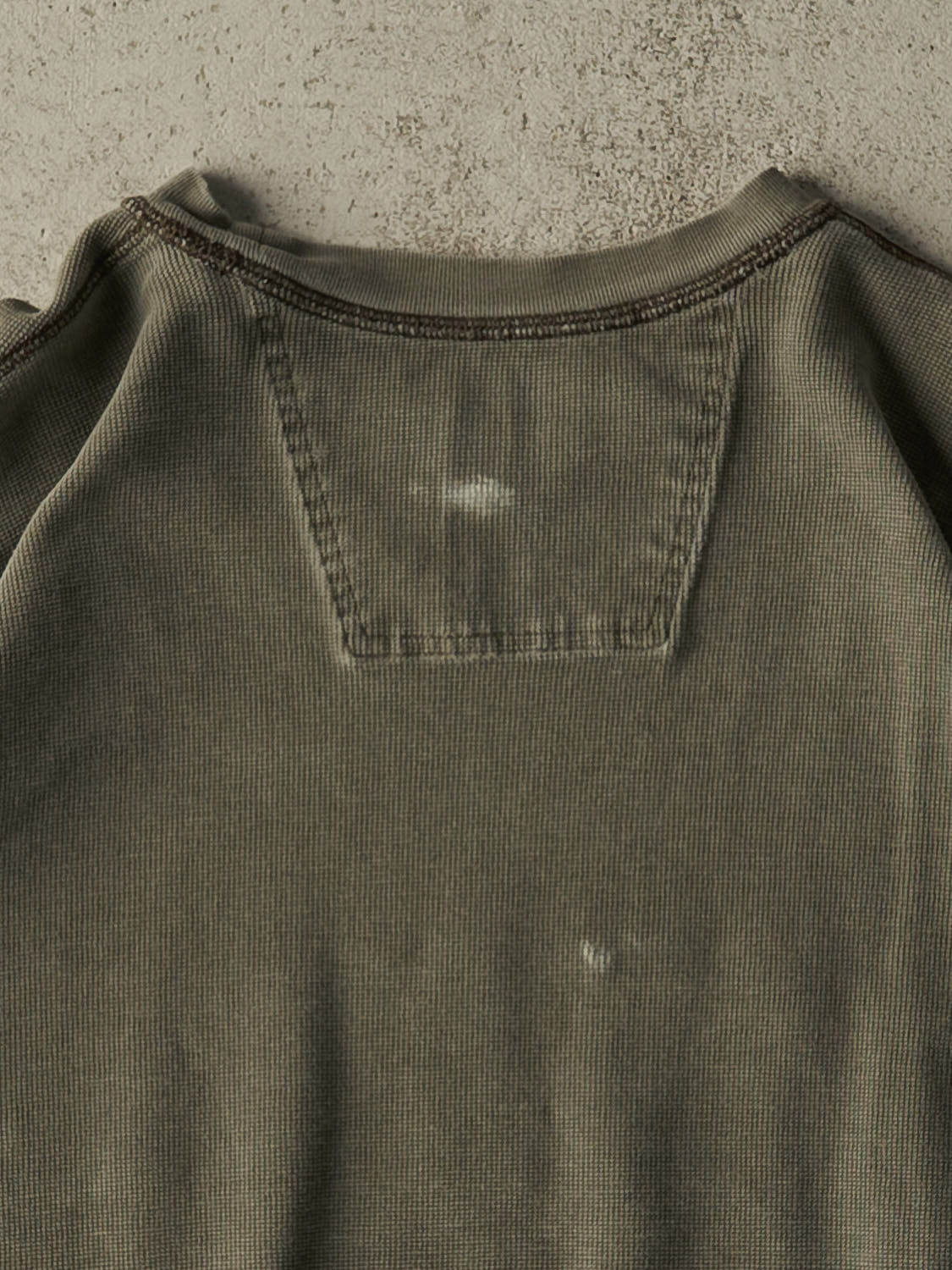 Vintage Y2K Green Striped Long Sleeve (XXL)