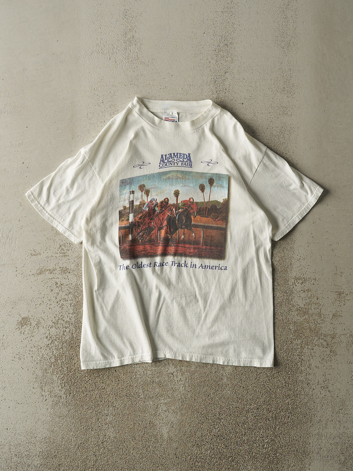 Vintage 90s White Alameda County Fair Tee (L/XL)
