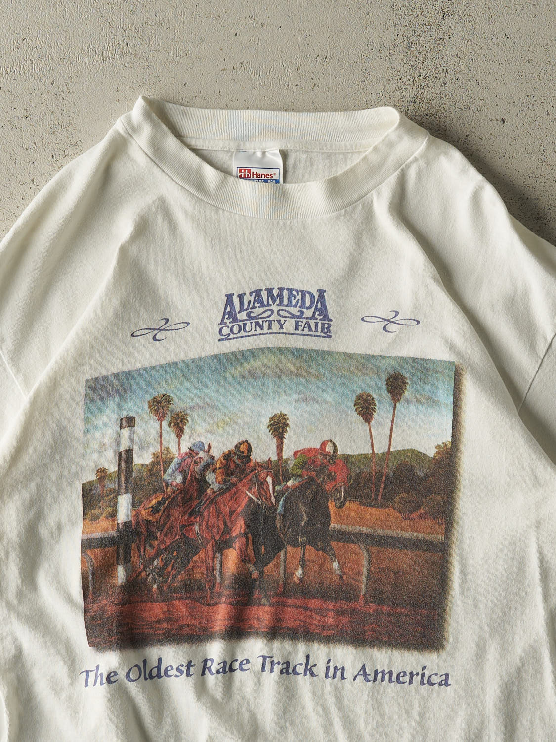 Vintage 90s White Alameda County Fair Tee (L/XL)
