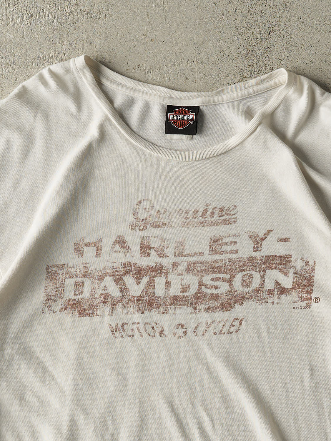 Vintage 09' White Harley Davidson Lafayette, LA Tee (XL/XXL)