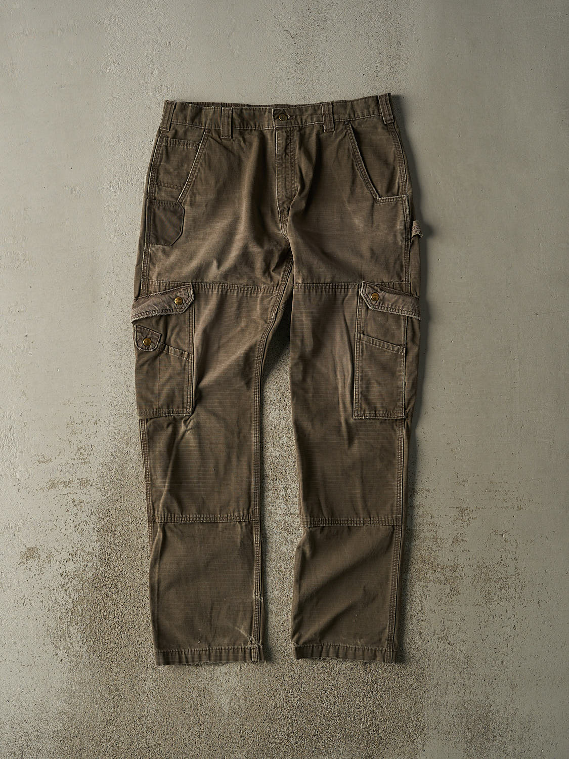Vintage Y2K Sun Faded Brown Carhartt Utility Work Pants (36x33)