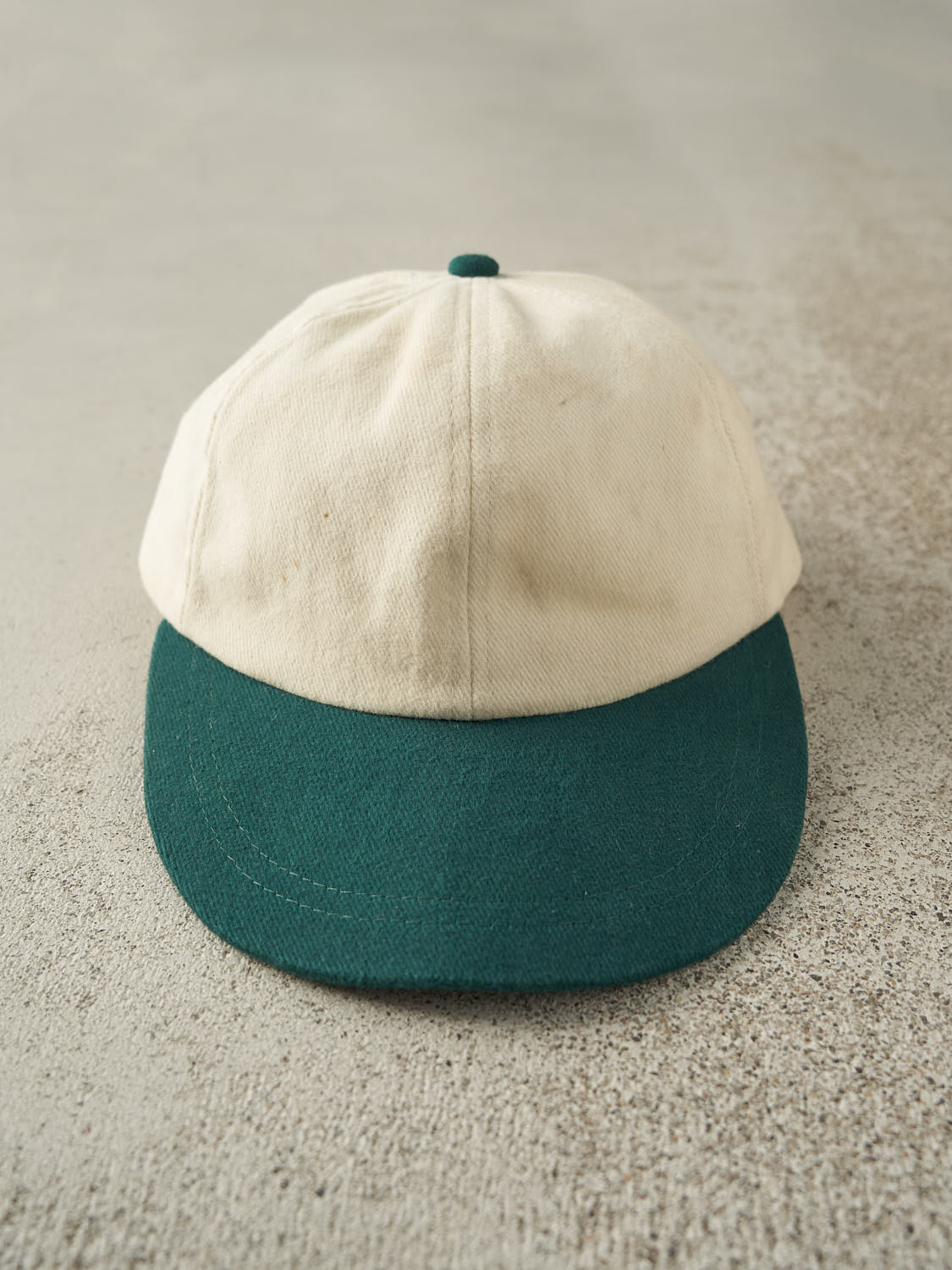 Vintage 80s Beige & Green Strapback (O/S)