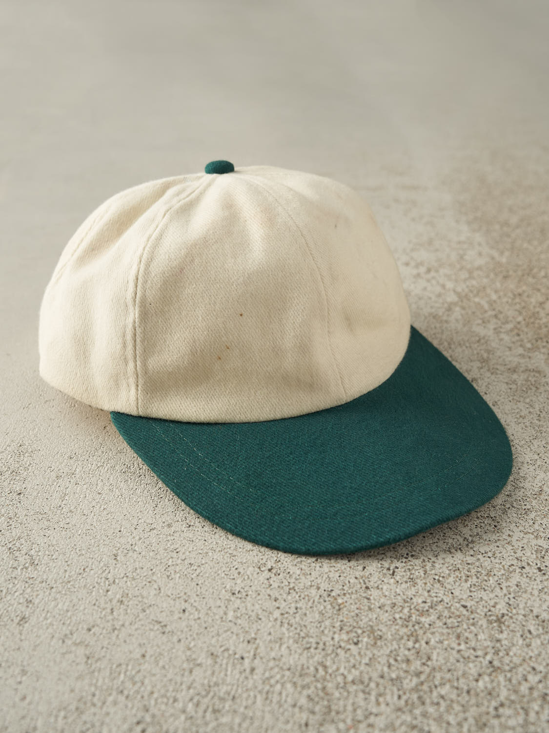 Vintage 80s Beige & Green Strapback (O/S)