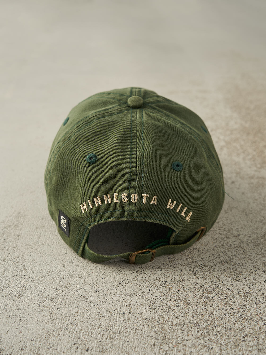 Vintage Y2K Sun Faded Green Minnesota Wild Strapback (O/S)