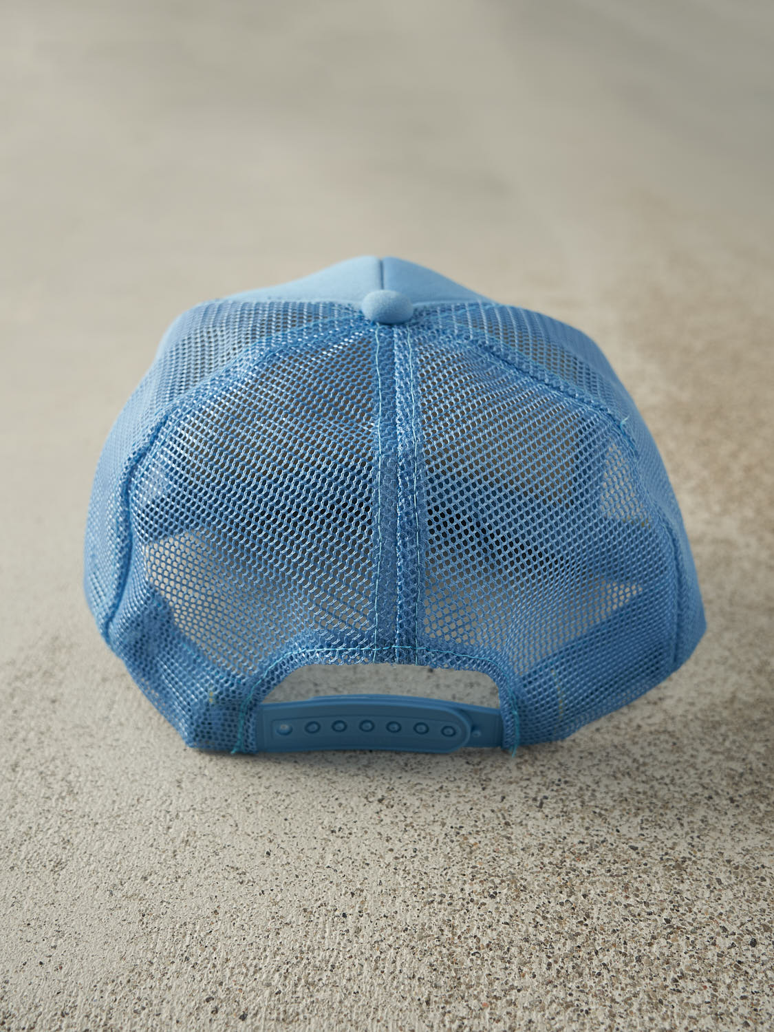 Vintage 90s Baby Blue "I'm The Boss" Foam Trucker Hat (O/S)