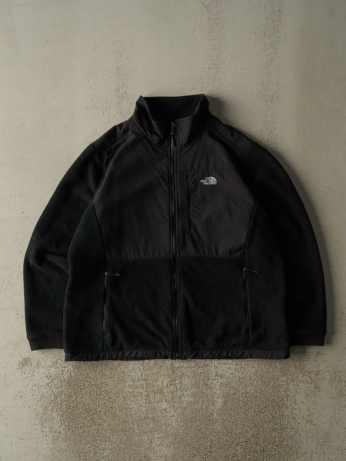 Vintage 90s Black The North Face Denali Fleece Jacket (L/XL)
