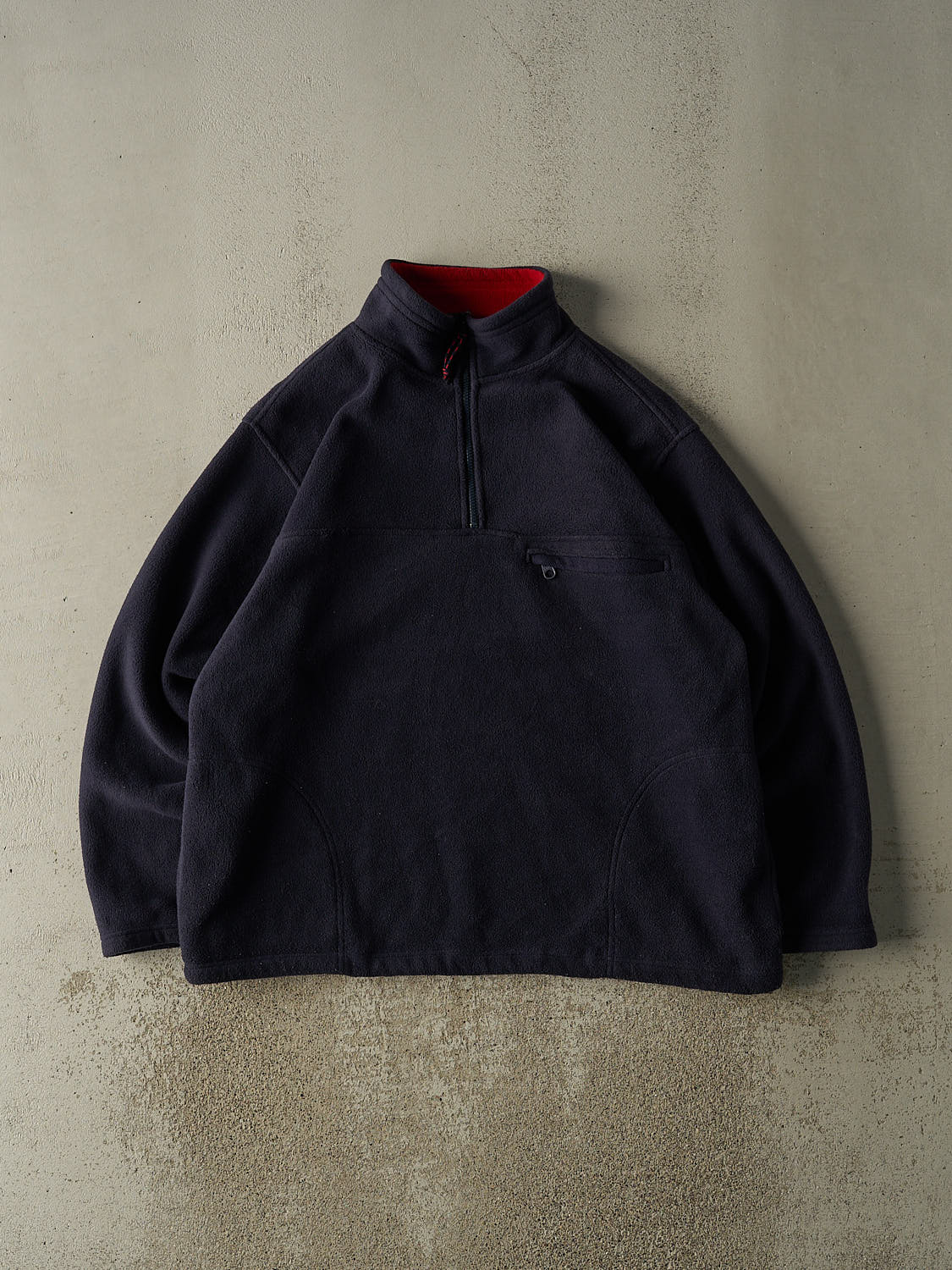 Vintage Y2K Navy Blue American Eagle Quarter Zip Fleece (XXL)