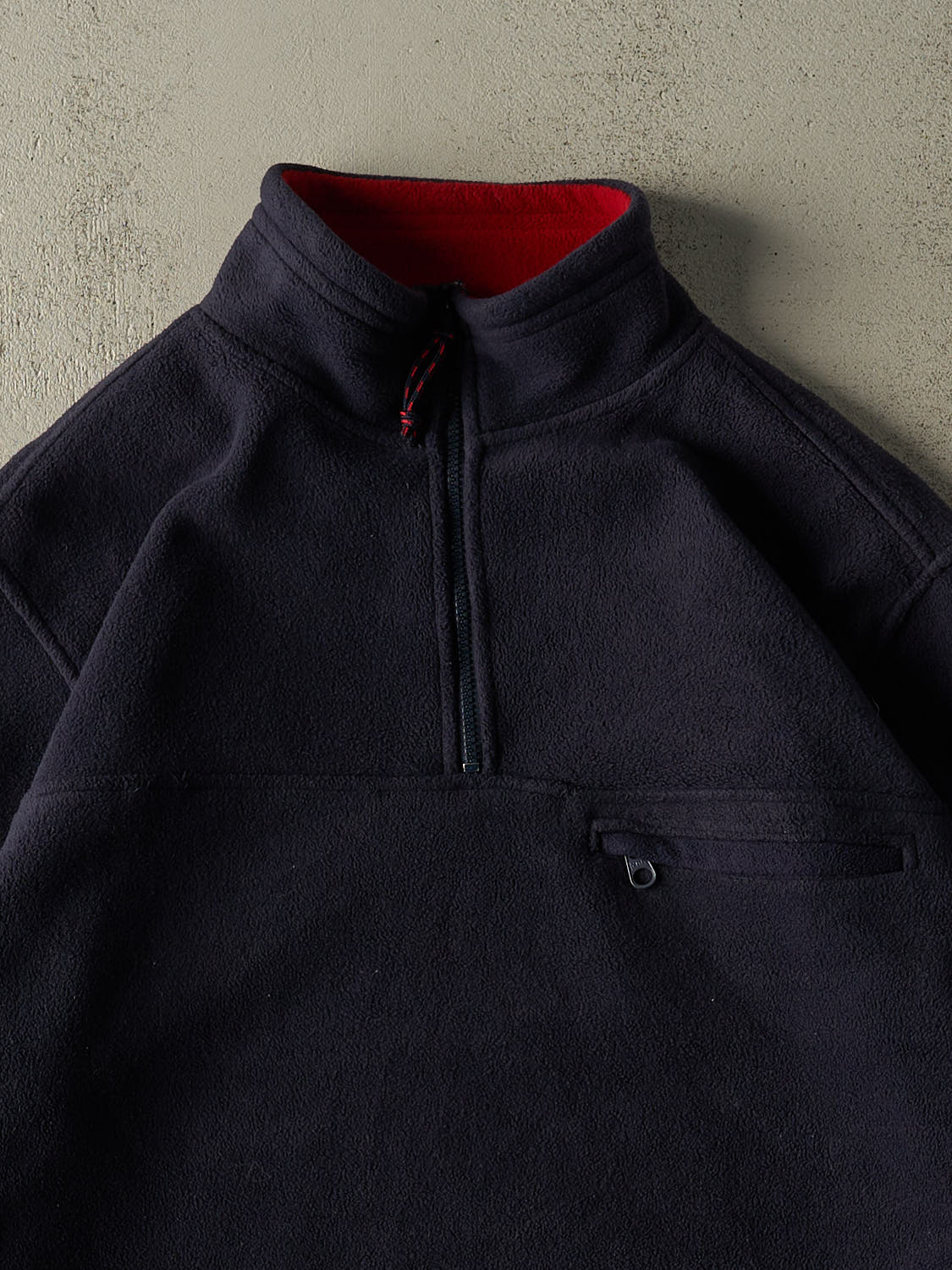 Vintage Y2K Navy Blue American Eagle Quarter Zip Fleece (XXL)