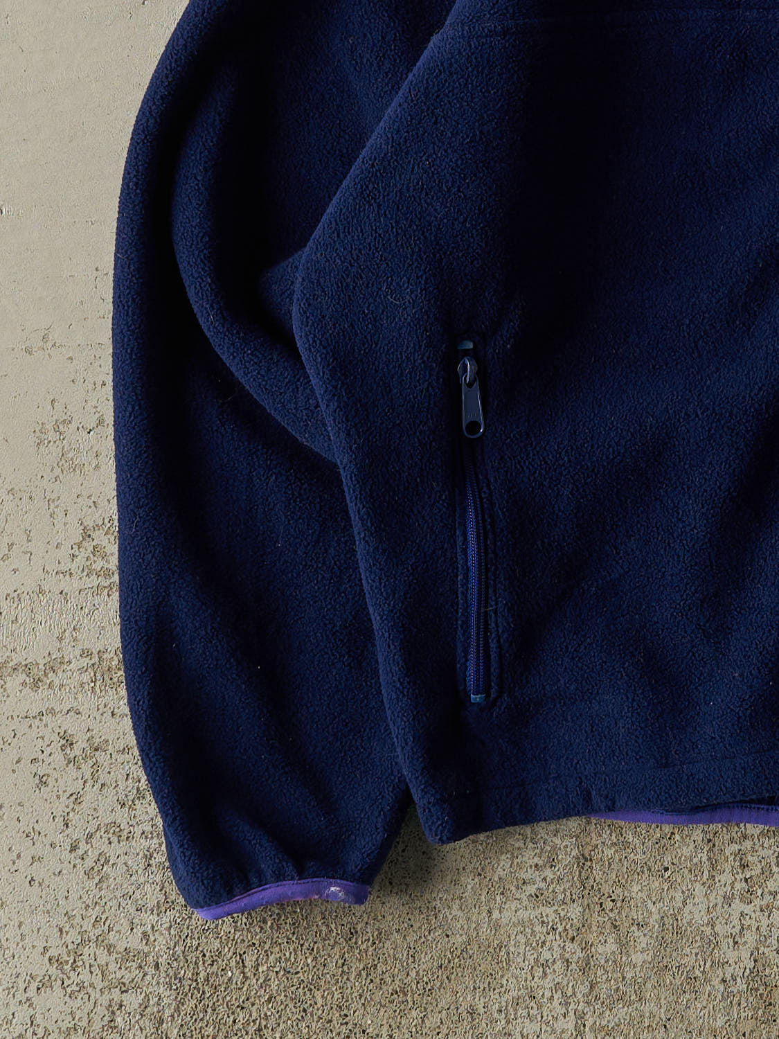 Vintage 90s Royal Blue LL Bean Embroidered Zip Up Fleece (M/L)