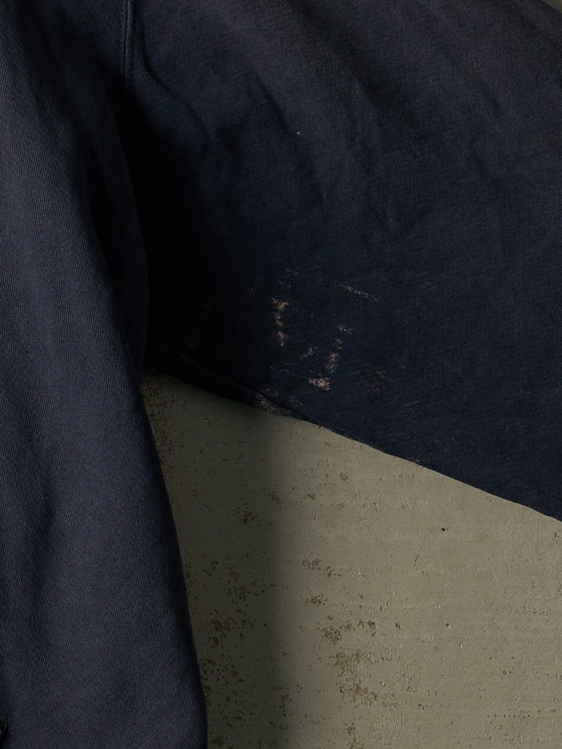 Vintage Y2K Navy Blue Blank Hoodie (XXL)