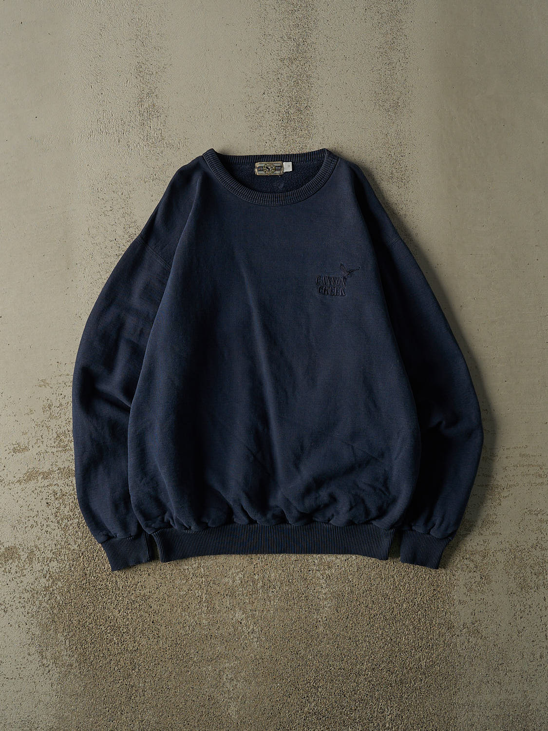 Vintage 90s Navy Blue Canyon Creek Embroidered Crewneck (M/L)