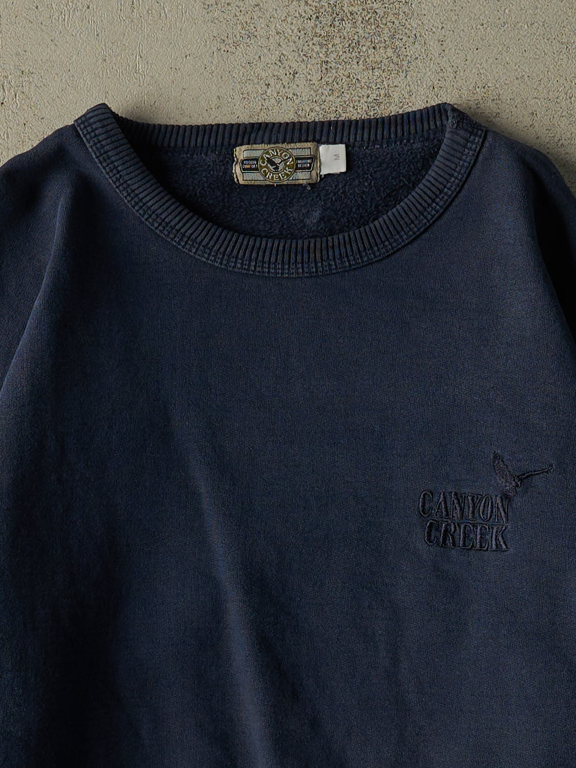 Vintage 90s Navy Blue Canyon Creek Embroidered Crewneck (M/L)