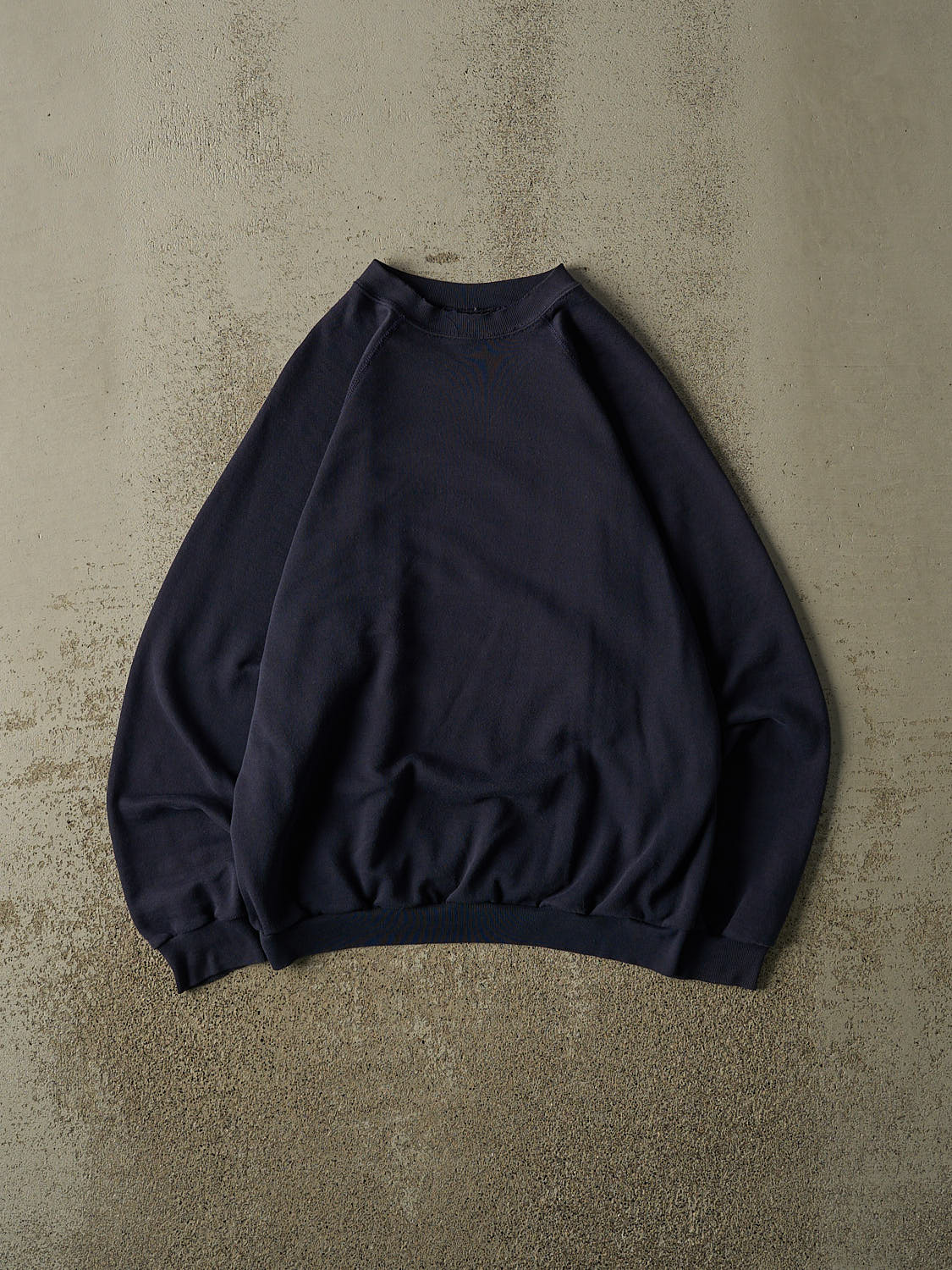 Vintage 80s Navy Blue Blank Crewneck (S)
