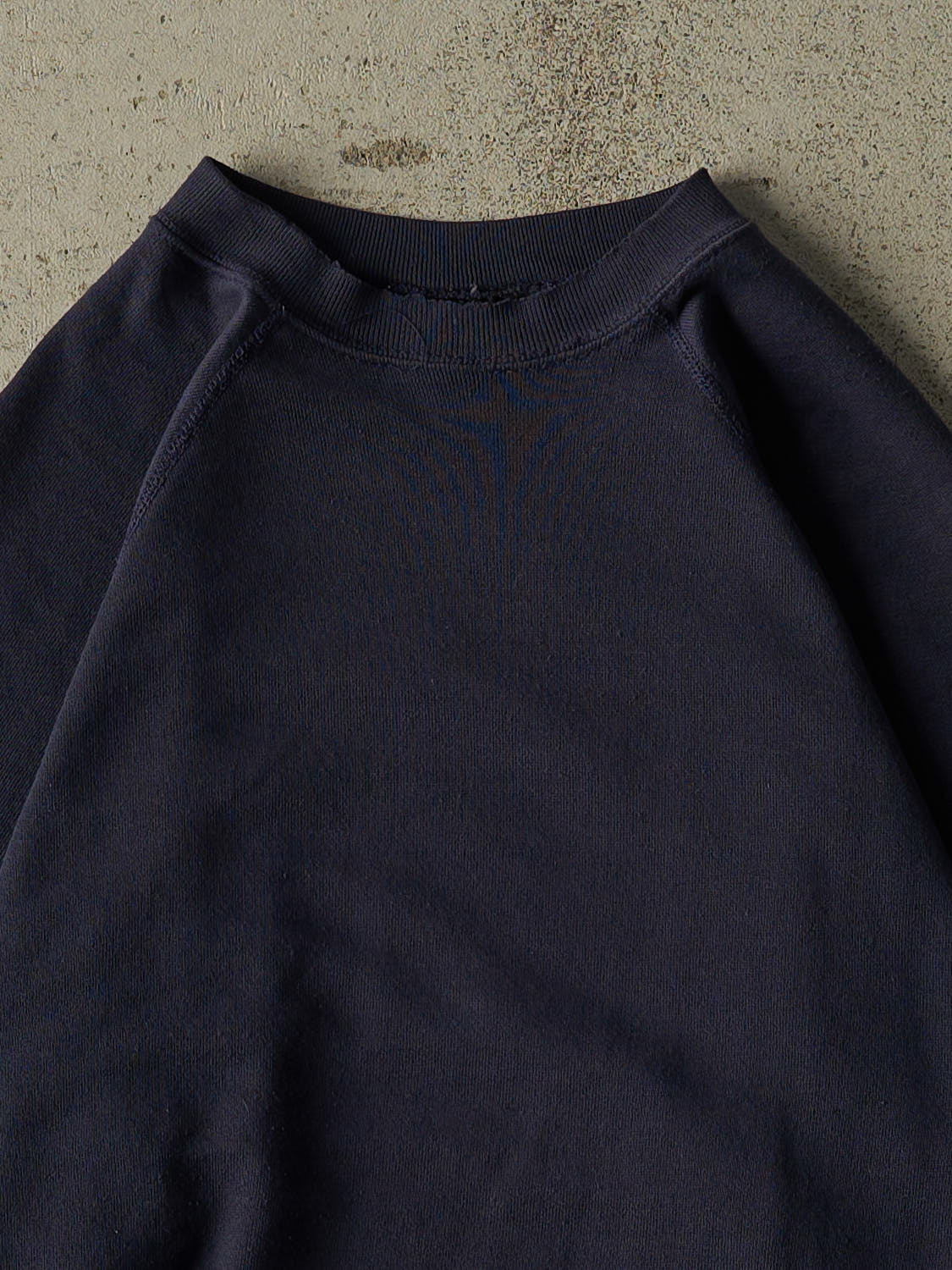 Vintage 80s Navy Blue Blank Crewneck (S)
