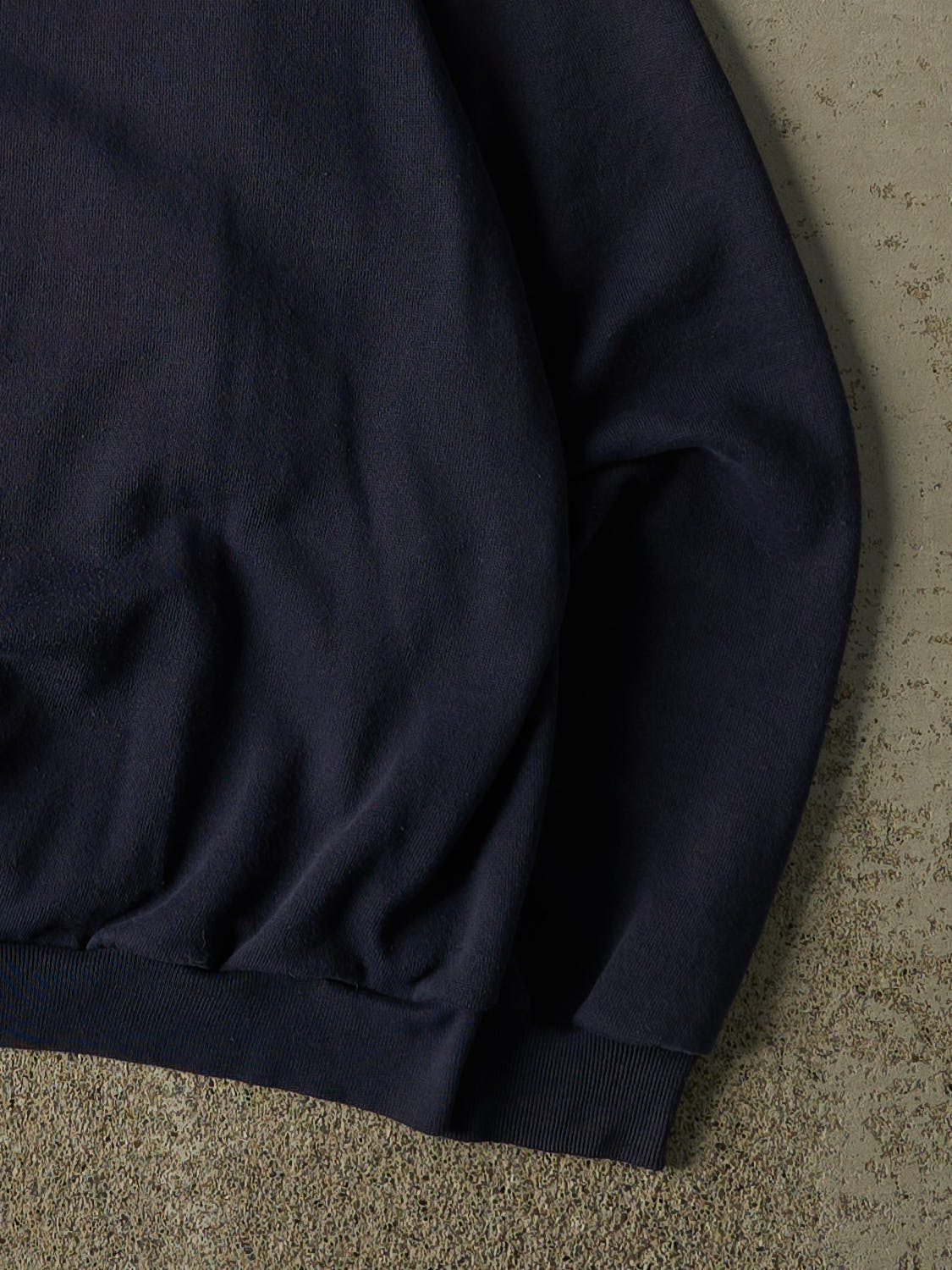 Vintage 80s Navy Blue Blank Crewneck (S)
