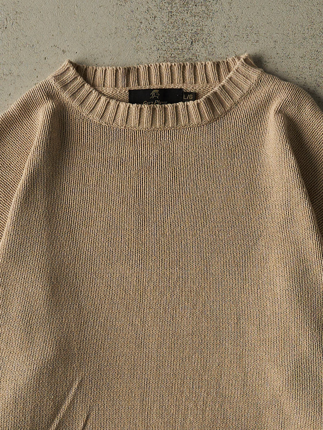 Vintage 90s Beige Knit (L/XL)