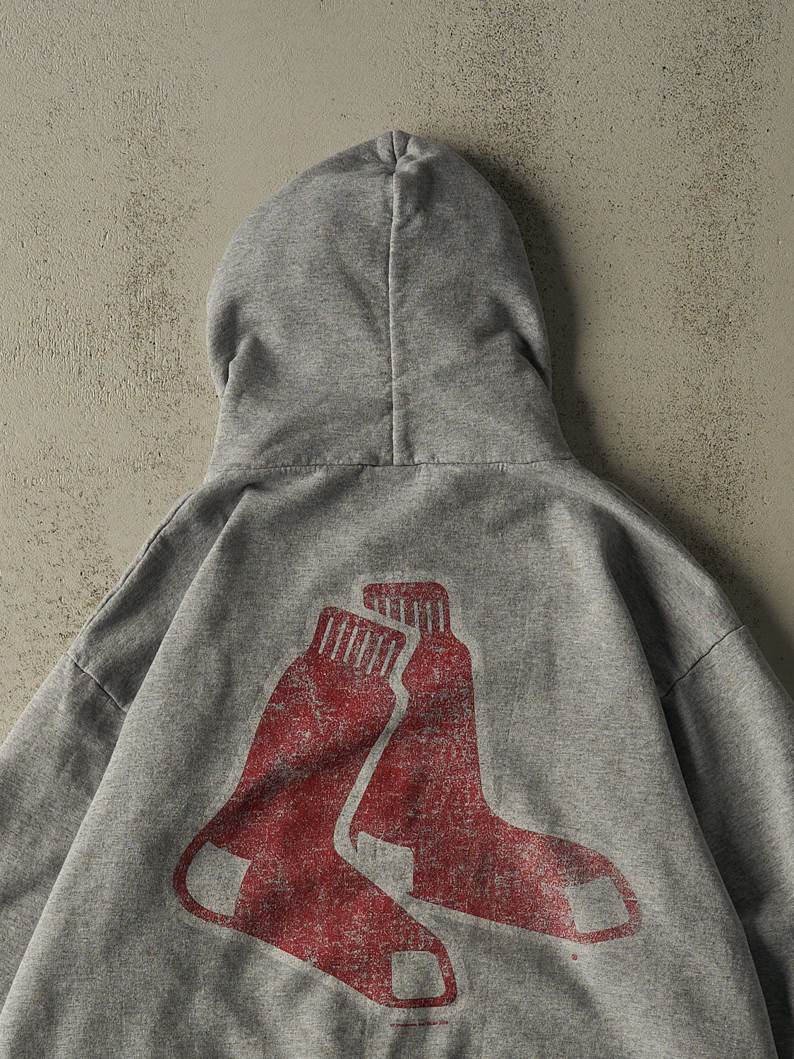 Vintage 08' Grey Boston Red Sox Zip Up Hoodie (XXL)