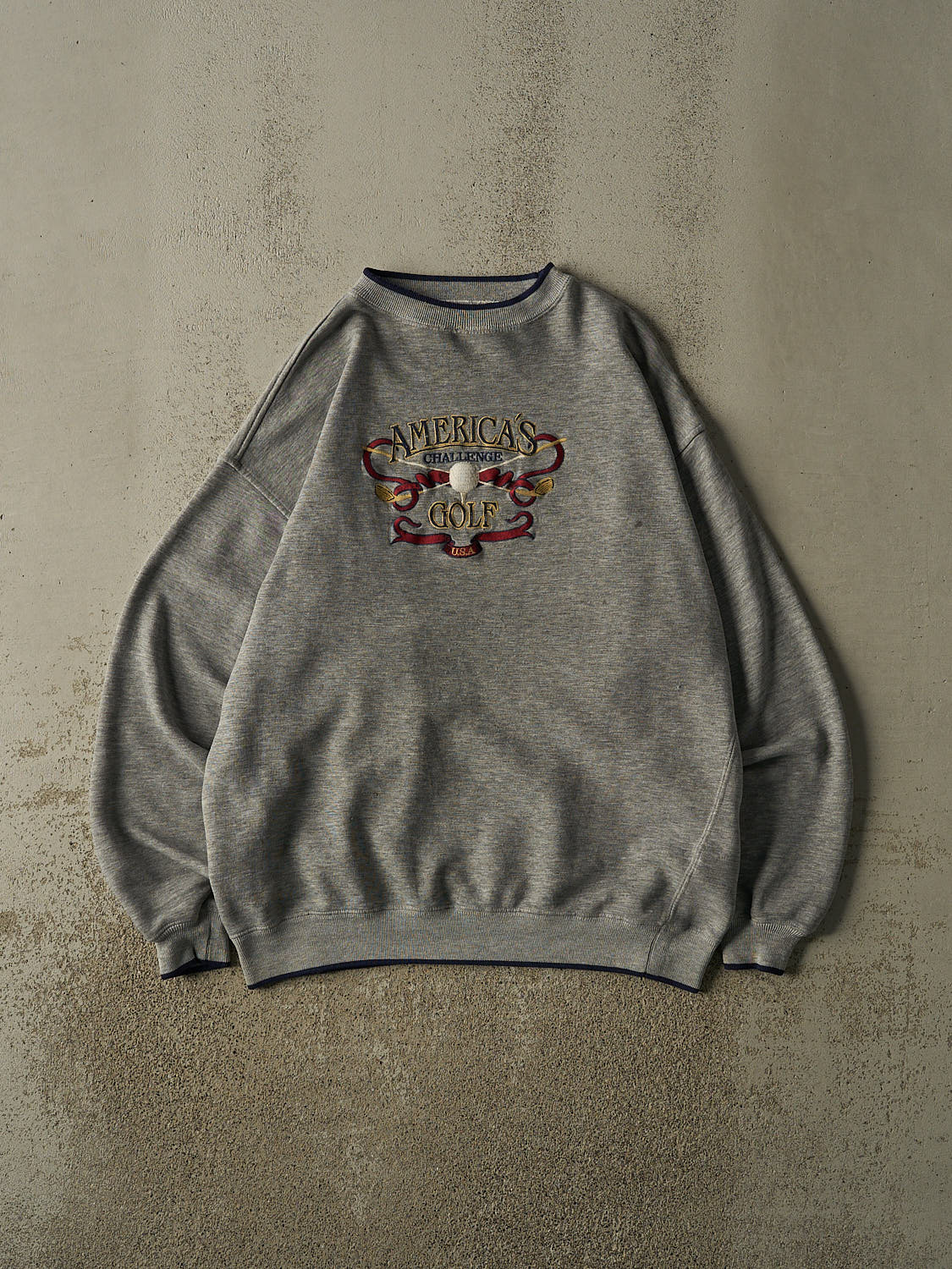 Vintage 90s Grey Golf Embroidered Crewneck (XL/XXL)