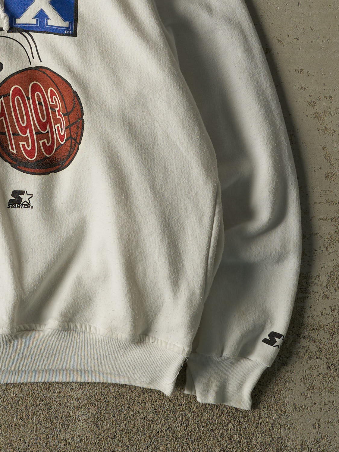 Vintage 93' White St FX CIAU Champions Basketball Hoodie (L)