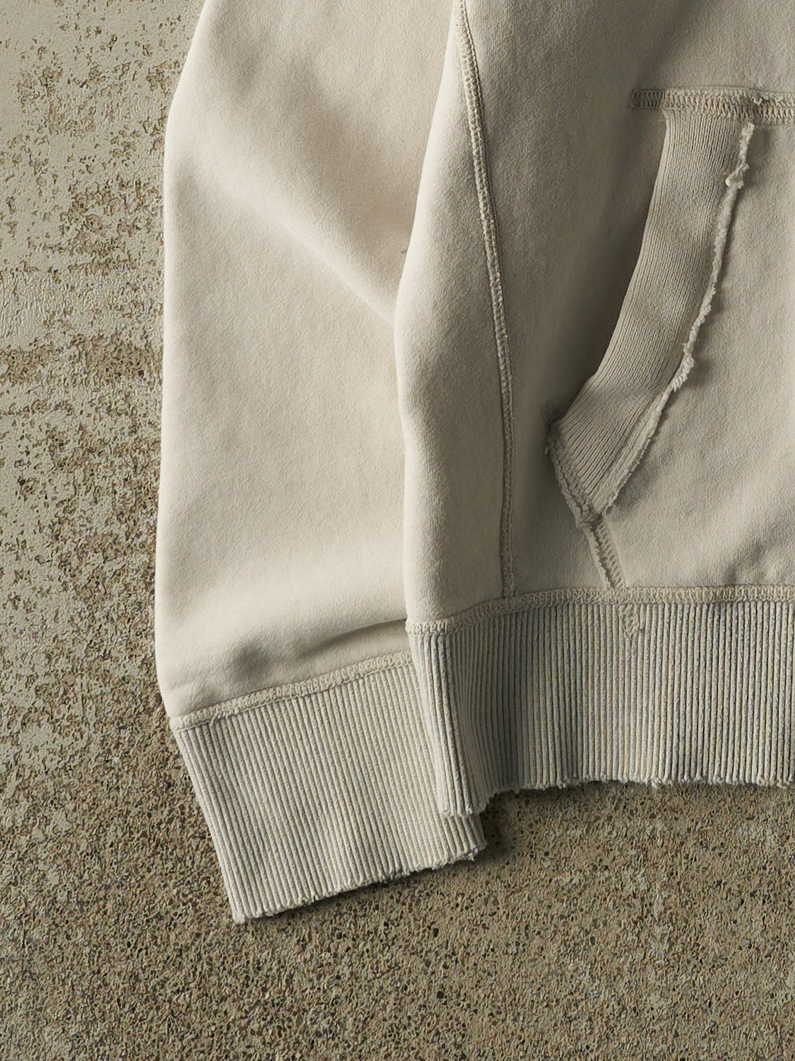 Vintage Y2K Beige Abercrombie & Fitch Hoodie (S/M)