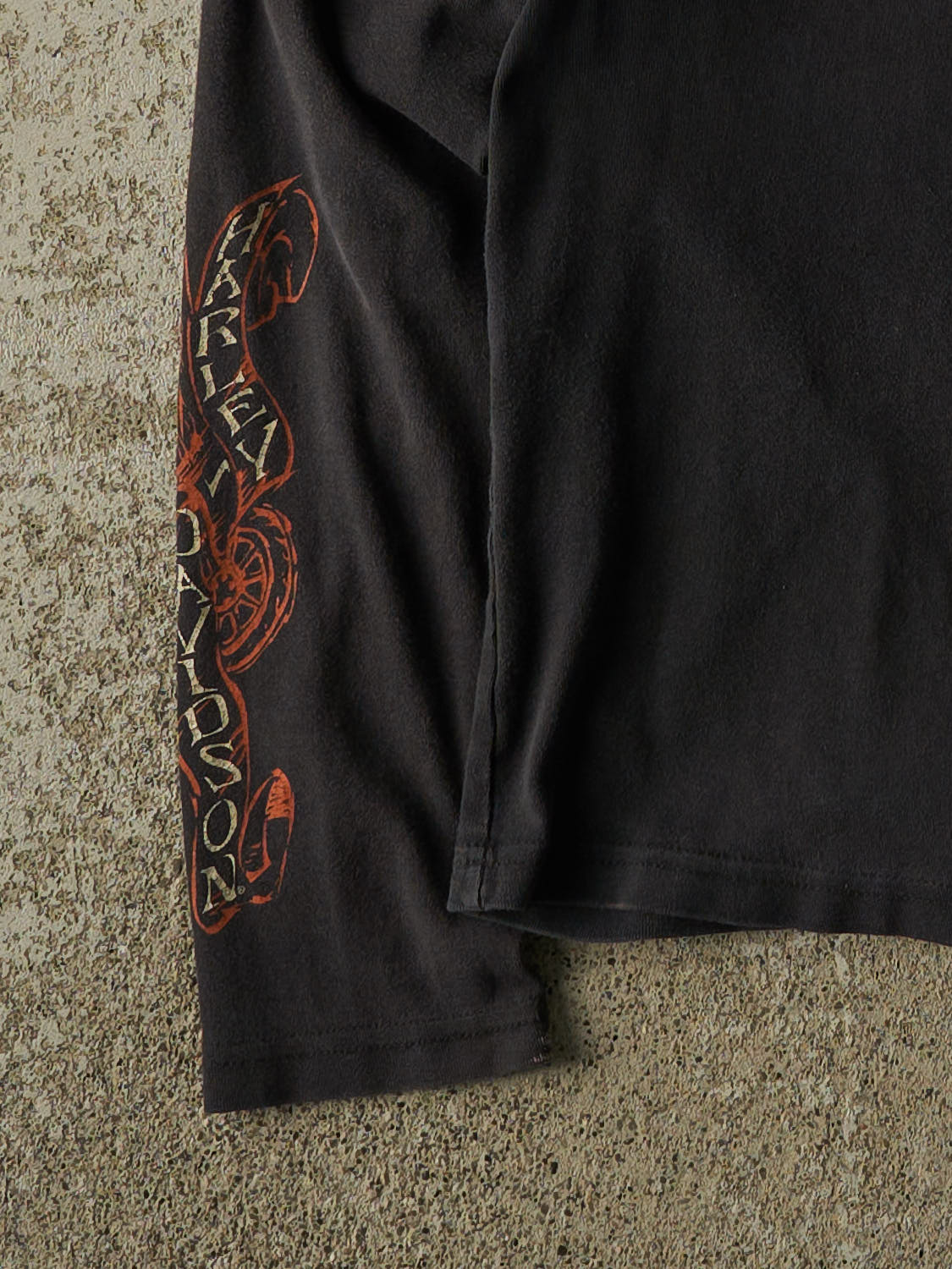 Vintage 03' Faded Black Harley Davidson Long Sleeve (S/M)