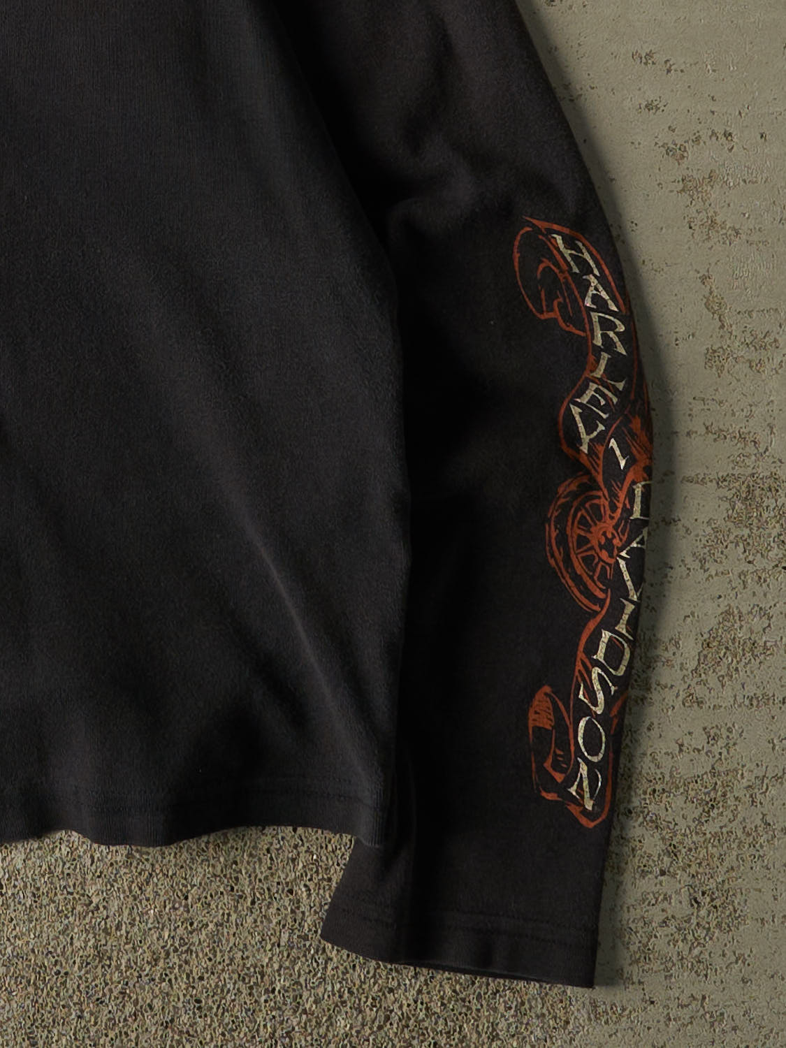 Vintage 03' Faded Black Harley Davidson Long Sleeve (S/M)