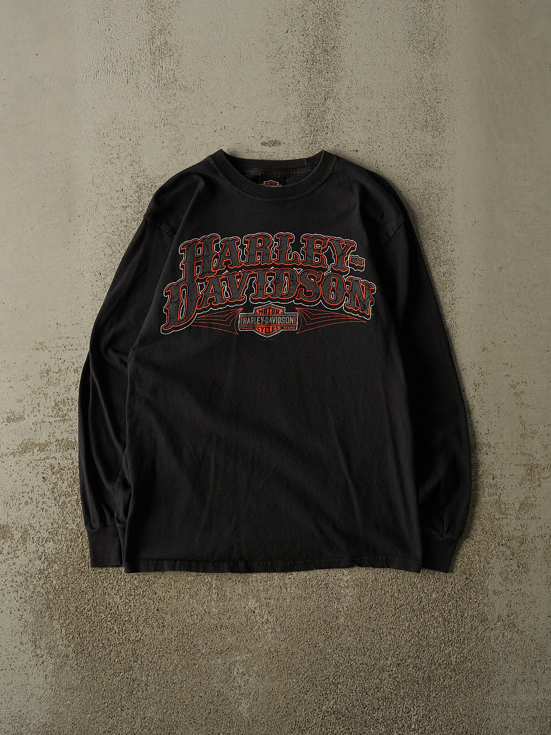 Vintage 12' Black Harley Davidson Cancun Mexico Long Sleeve (S)