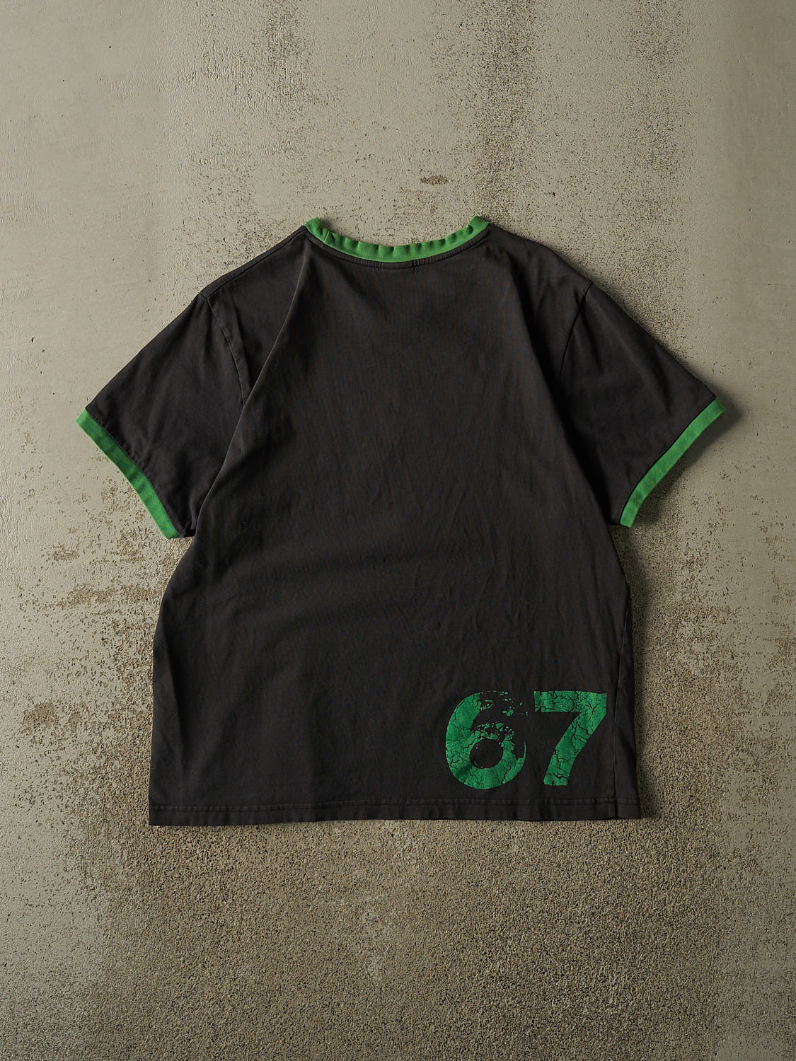 Vintage 90s Black Nike Celtic 67' Euro Cup Ringer Tee (L)