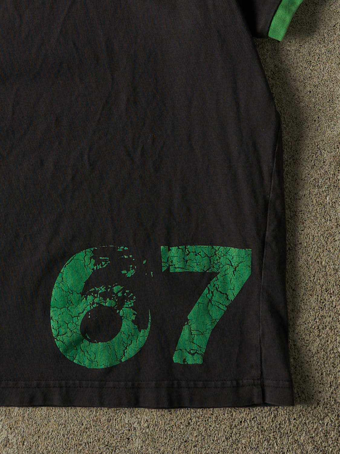 Vintage 90s Black Nike Celtic 67' Euro Cup Ringer Tee (L)