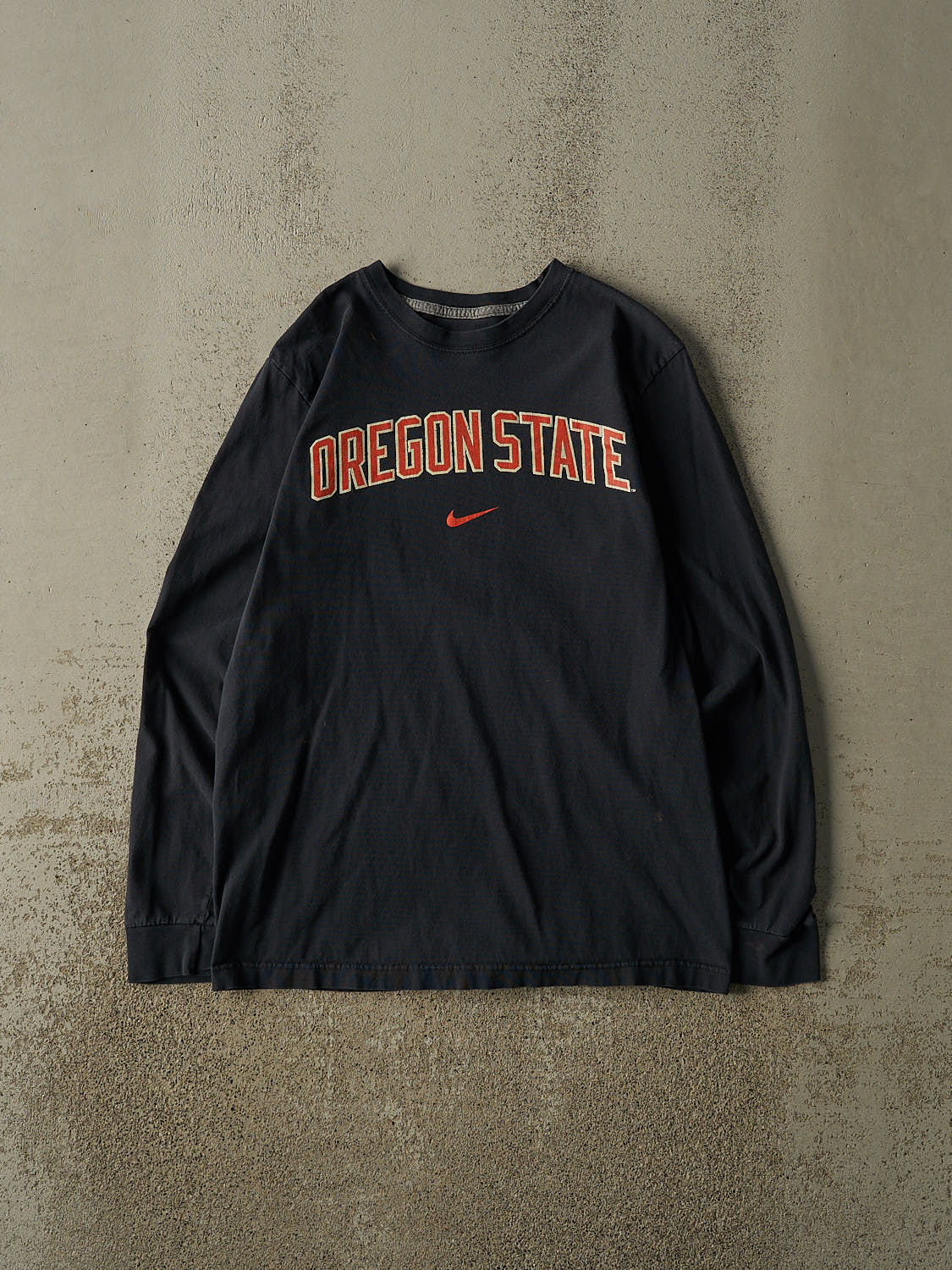 Vintage Y2K Navy Blue Nike Oregon State University Long Sleeve (S/M)