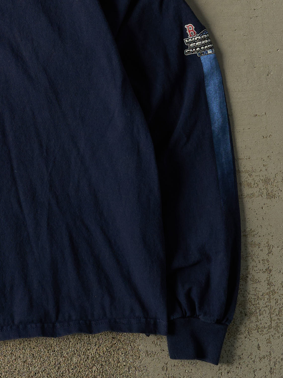 Vintage 07' Navy Blue Boston Red Sox Long Sleeve (XL)