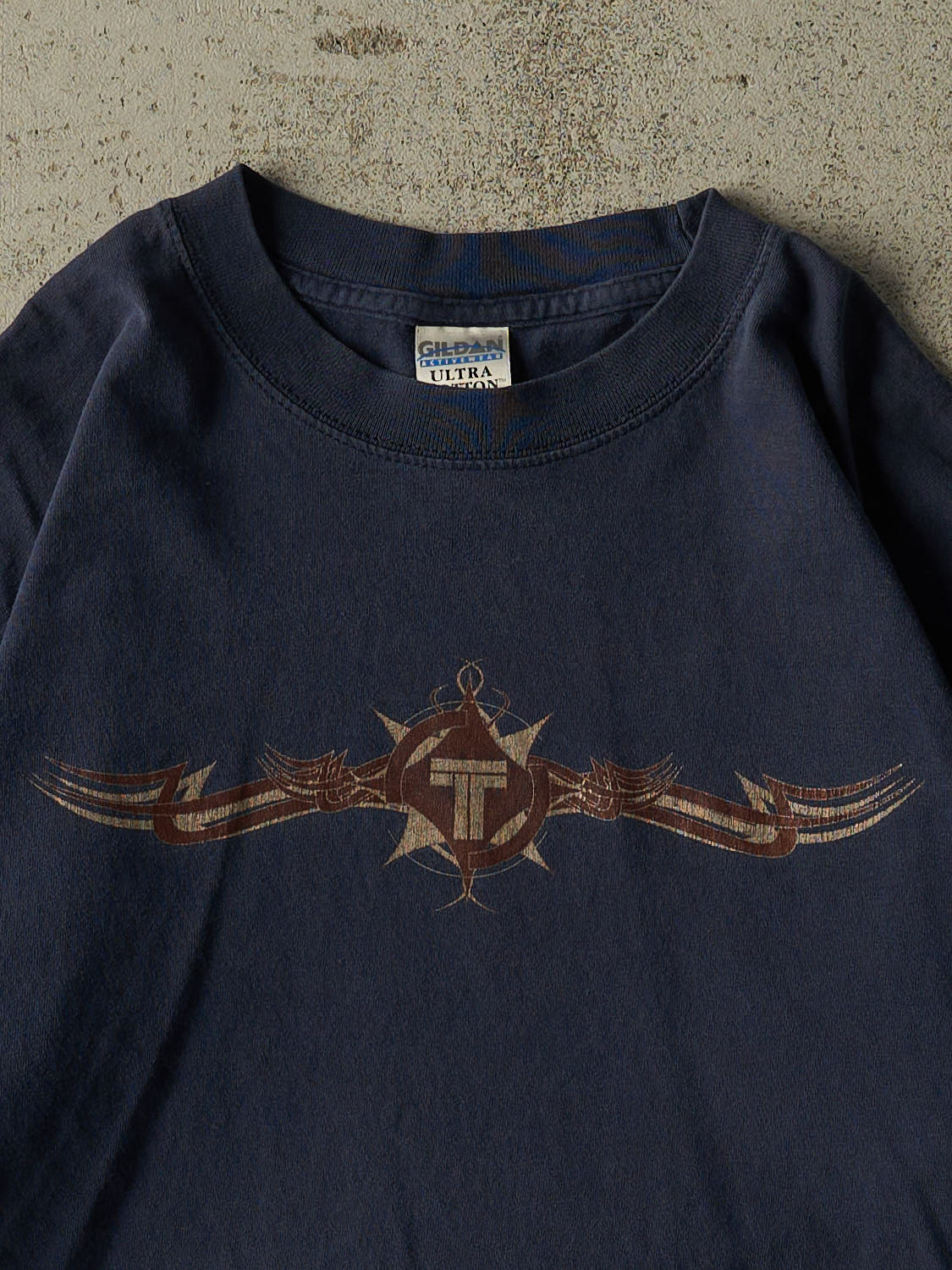 Vintage Y2K Navy Blue The Travezty Band Long Sleeve (L/XL)
