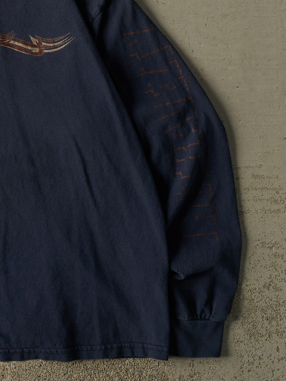 Vintage Y2K Navy Blue The Travezty Band Long Sleeve (L/XL)