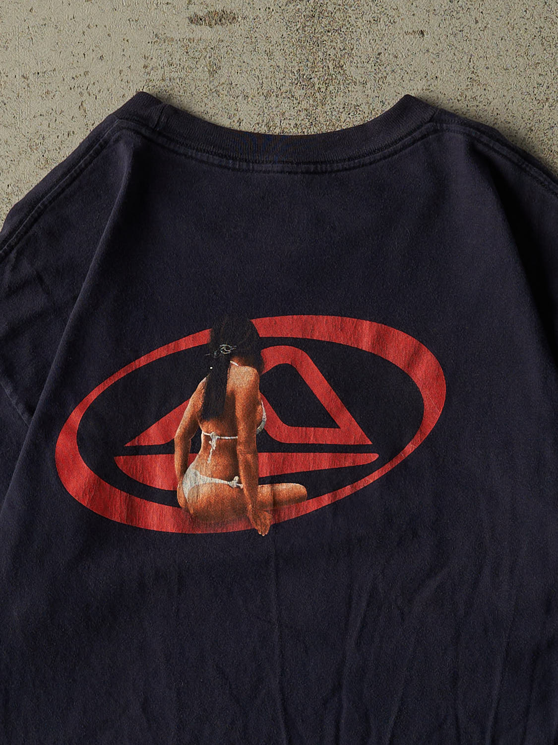 Vintage Y2K Navy Blue Reef Surf Tee (L/XL)