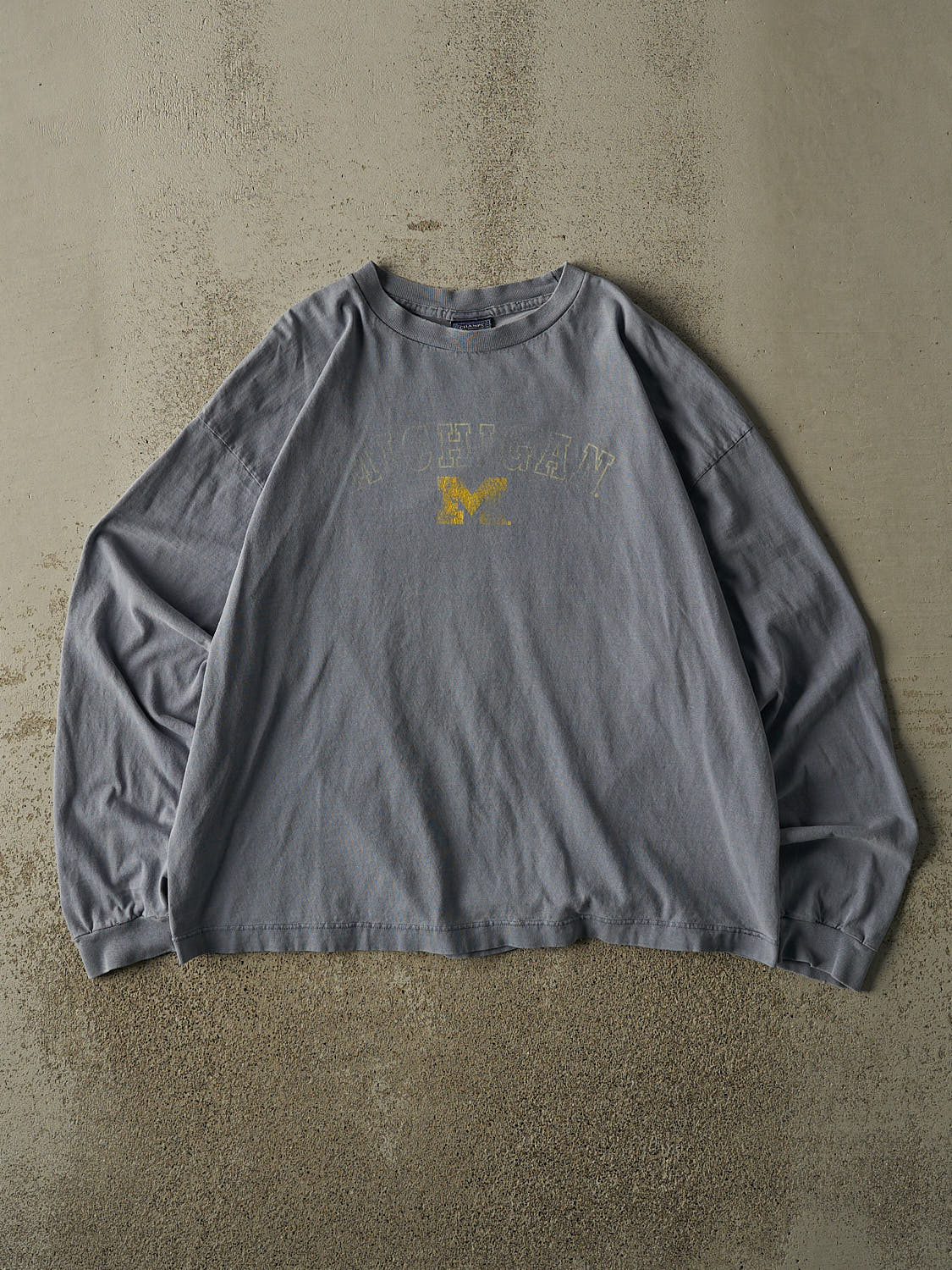 Vintage Y2K Slate Blue University of Michigan Long Sleeve (L)