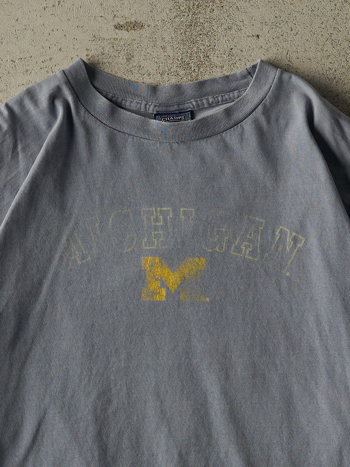 Vintage Y2K Slate Blue University of Michigan Long Sleeve (L)