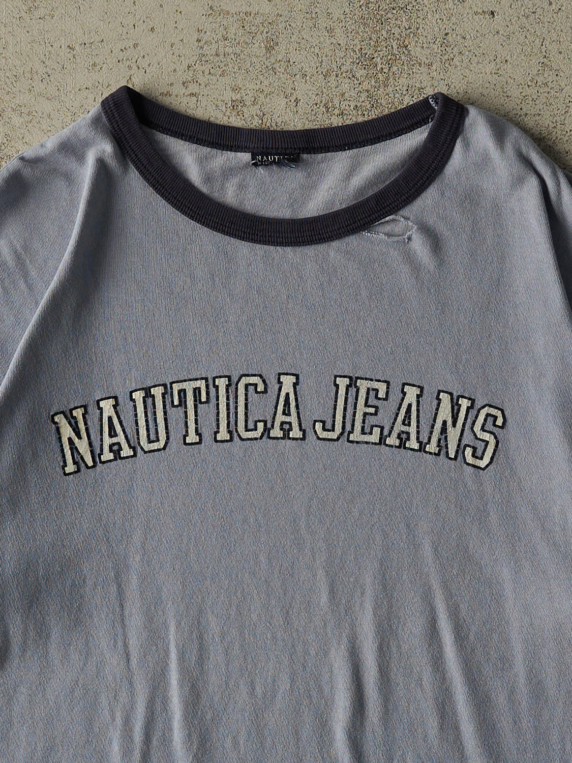 Vintage 90s Blue Nautica Jeans Tee (M/L)
