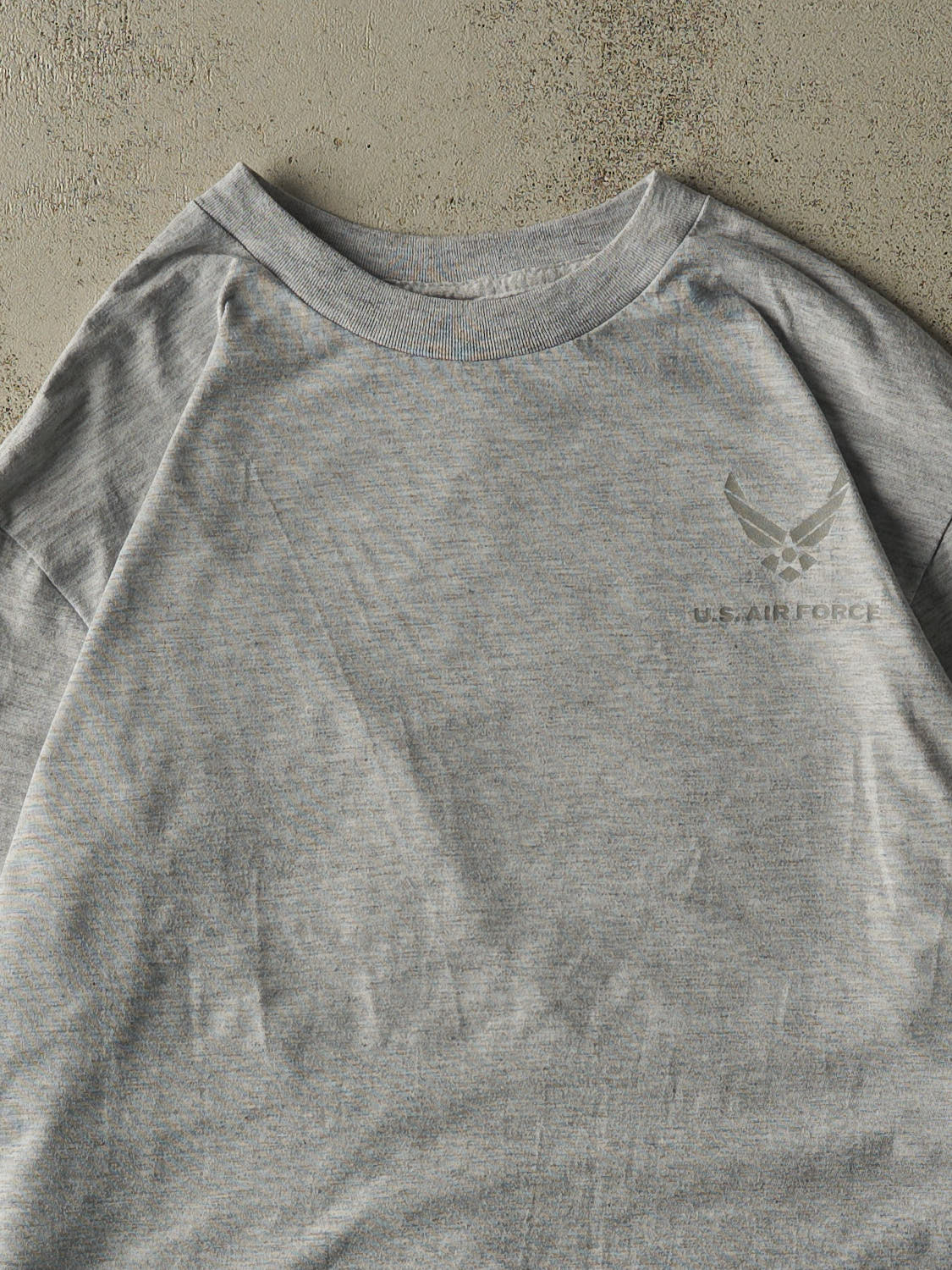 Vintage 90s Heather Grey US Air Force Long Sleeve (XL/XXL)