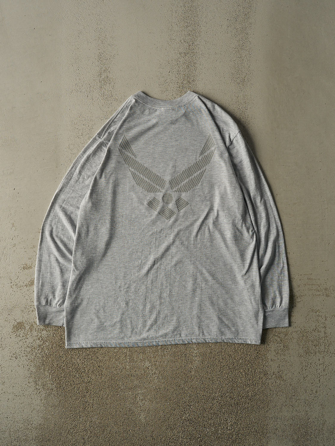Vintage 90s Heather Grey US Air Force Long Sleeve (XL/XXL)
