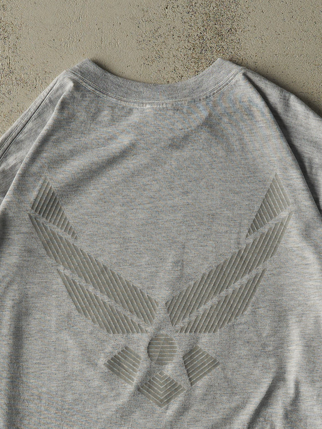 Vintage 90s Heather Grey US Air Force Long Sleeve (XL/XXL)